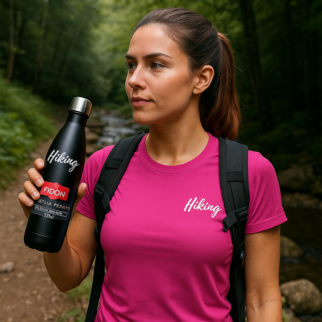 Stainless steel Thermal Water bottle 750ml Black