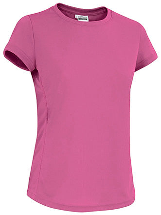 Camiseta senderismo mujer-Color rosa claro