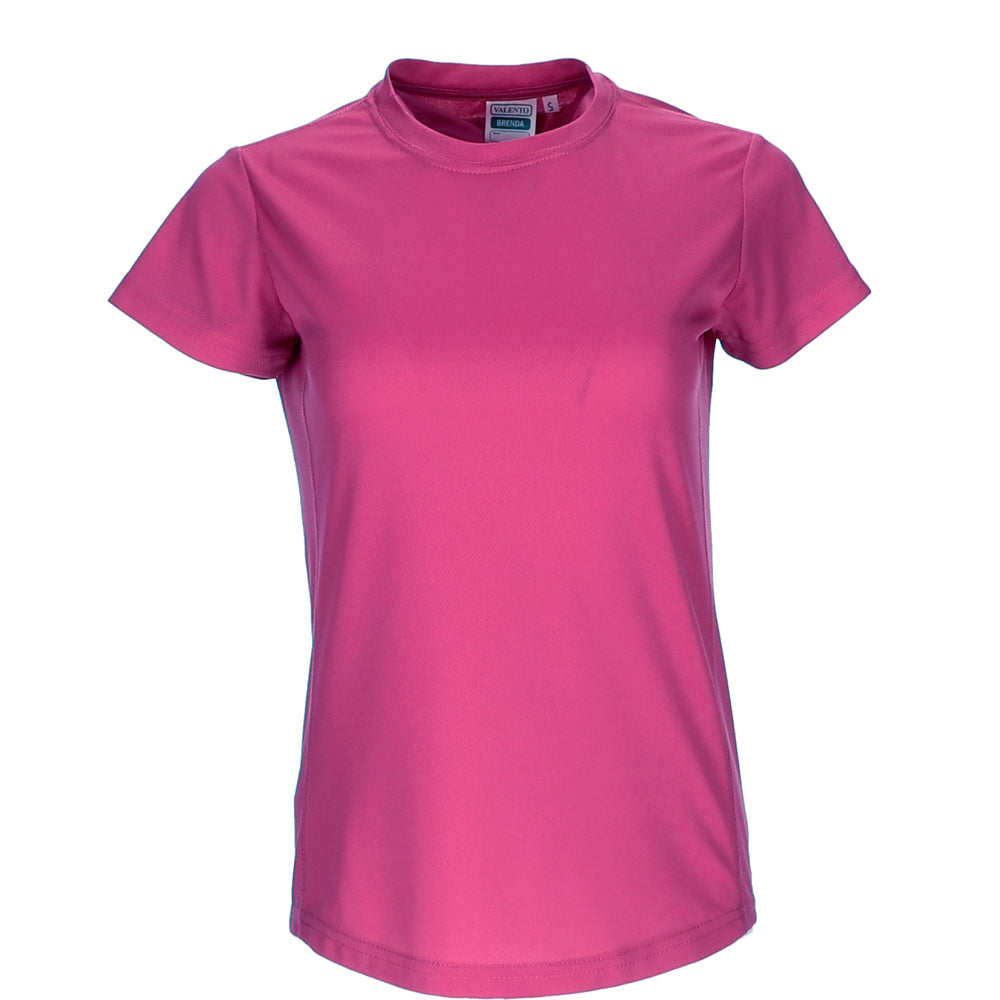 Camiseta senderismo mujer-Color rosa claro